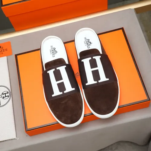 Replica Hermes Slippers For Men #1471706 $76.00 USD for Wholesale