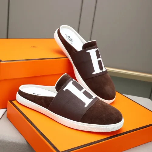 Replica Hermes Slippers For Men #1471706 $76.00 USD for Wholesale