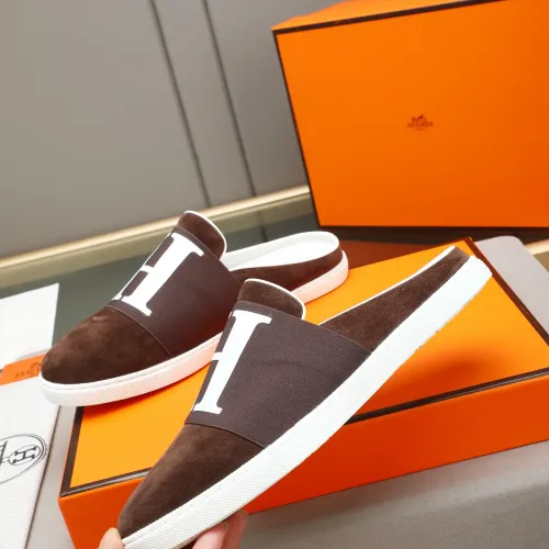 Replica Hermes Slippers For Men #1471706 $76.00 USD for Wholesale