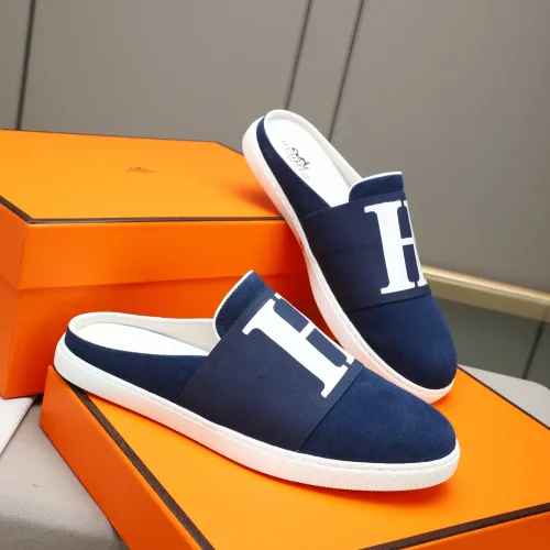 Replica Hermes Slippers For Men #1471707 $76.00 USD for Wholesale