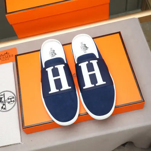 Replica Hermes Slippers For Men #1471707 $76.00 USD for Wholesale