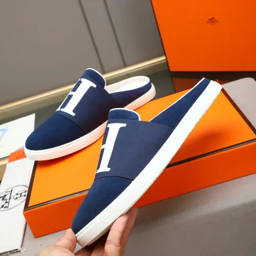 Replica Hermes Slippers For Men #1471707 $76.00 USD for Wholesale