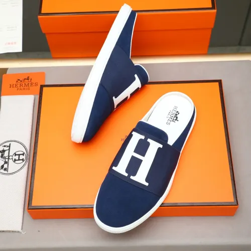 Replica Hermes Slippers For Men #1471707 $76.00 USD for Wholesale