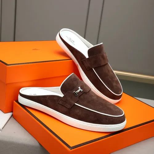 Replica Hermes Slippers For Men #1471709 $76.00 USD for Wholesale