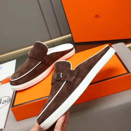 Replica Hermes Slippers For Men #1471709 $76.00 USD for Wholesale