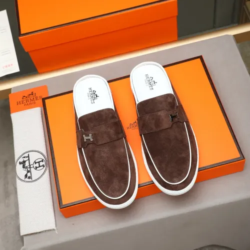 Replica Hermes Slippers For Men #1471709 $76.00 USD for Wholesale