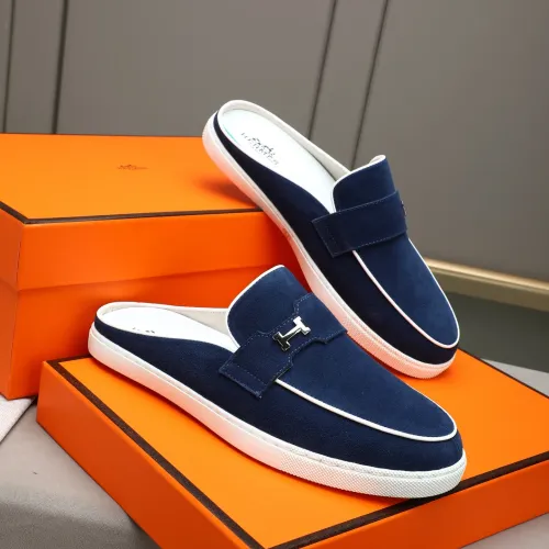 Replica Hermes Slippers For Men #1471710 $76.00 USD for Wholesale