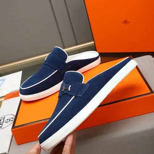 Replica Hermes Slippers For Men #1471710 $76.00 USD for Wholesale