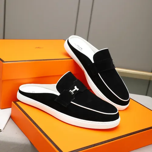 Replica Hermes Slippers For Men #1471711 $76.00 USD for Wholesale