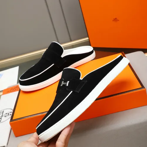 Replica Hermes Slippers For Men #1471711 $76.00 USD for Wholesale