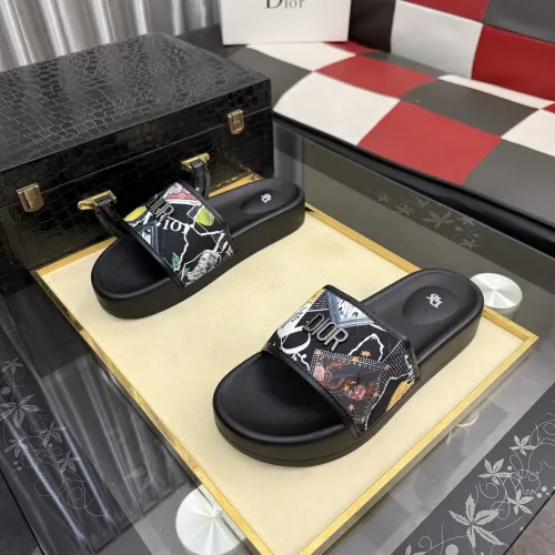 Replica Christian Dior Slippers For Men #1471730 $45.00 USD for Wholesale
