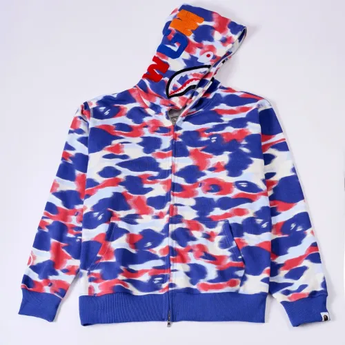 Wholesale Bape Hoodies Long Sleeved For Unisex #1471793 $48.00 USD, Wholesale Quality Replica Bape Hoodies