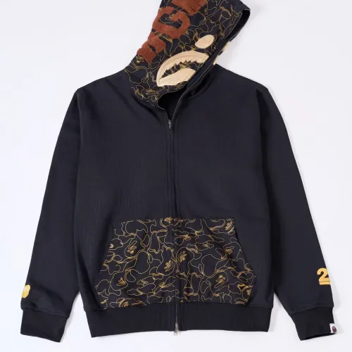 Wholesale Bape Hoodies Long Sleeved For Unisex #1471798 $48.00 USD, Wholesale Quality Replica Bape Hoodies