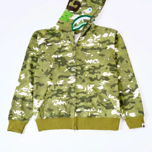 Wholesale Bape Hoodies Long Sleeved For Unisex #1471801 $48.00 USD, Wholesale Quality Replica Bape Hoodies