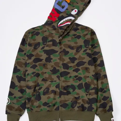 Wholesale Bape Hoodies Long Sleeved For Unisex #1471813 $48.00 USD, Wholesale Quality Replica Bape Hoodies