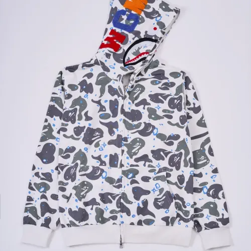 Wholesale Bape Hoodies Long Sleeved For Unisex #1471814 $48.00 USD, Wholesale Quality Replica Bape Hoodies