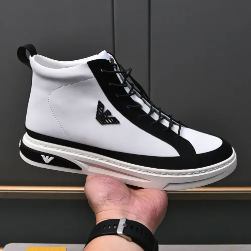 Replica Armani High Tops Shoes For Men #1471940 $85.00 USD for Wholesale