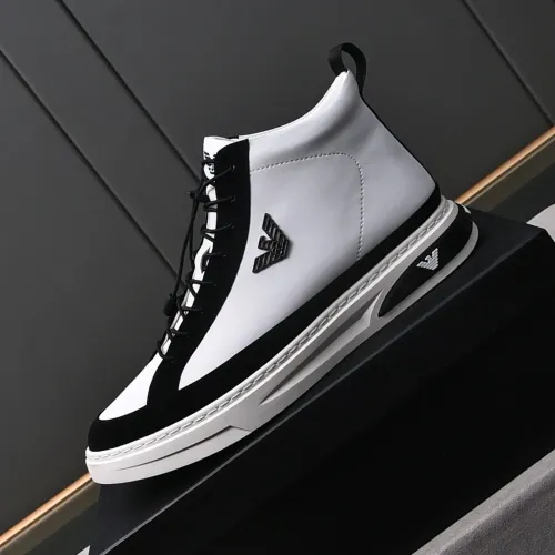 Replica Armani High Tops Shoes For Men #1471940 $85.00 USD for Wholesale