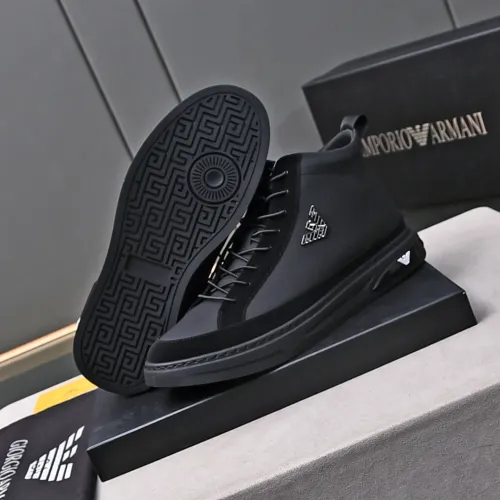 Replica Armani High Tops Shoes For Men #1471942 $85.00 USD for Wholesale