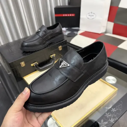 Wholesale Prada Leather Shoes For Men #1471967 $112.00 USD, Wholesale Quality Replica Prada Leather Shoes