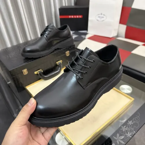 Wholesale Prada Leather Shoes For Men #1471971 $112.00 USD, Wholesale Quality Replica Prada Leather Shoes