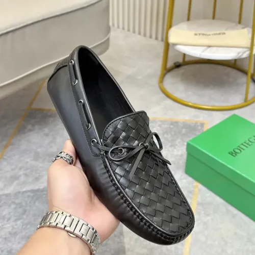 Replica Bottega Veneta BV Leather Shoes For Men #1472085 $82.00 USD for Wholesale