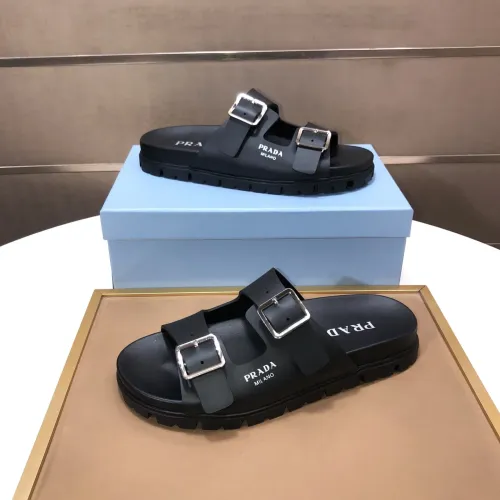 Replica Prada Slippers For Men #1472124 $82.00 USD for Wholesale