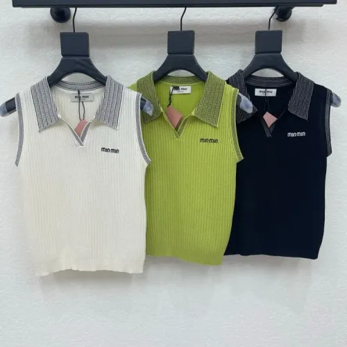 Replica MIU MIU T-Shirts Sleeveless For Women #1472146 $68.00 USD for Wholesale