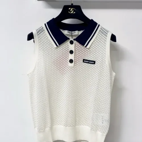 Wholesale MIU MIU T-Shirts Sleeveless For Women #1472149 $80.00 USD, Wholesale Quality Replica MIU MIU T-Shirts
