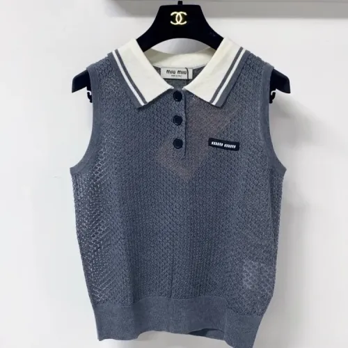 Wholesale MIU MIU T-Shirts Sleeveless For Women #1472150 $80.00 USD, Wholesale Quality Replica MIU MIU T-Shirts