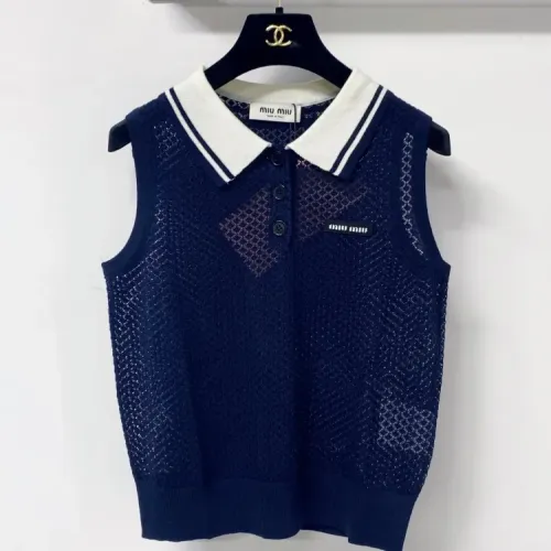 Wholesale MIU MIU T-Shirts Sleeveless For Women #1472151 $80.00 USD, Wholesale Quality Replica MIU MIU T-Shirts