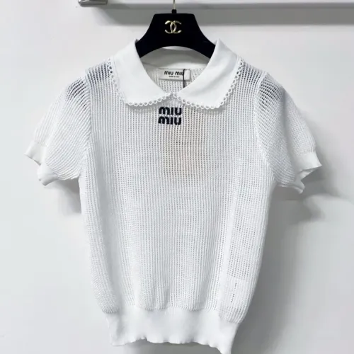 Wholesale MIU MIU T-Shirts Short Sleeved For Women #1472232 $98.00 USD, Wholesale Quality Replica MIU MIU T-Shirts