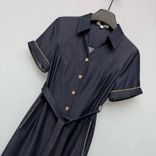 Replica Burberry Dresses Short Sleeved For Women #1472296 $135.00 USD for Wholesale