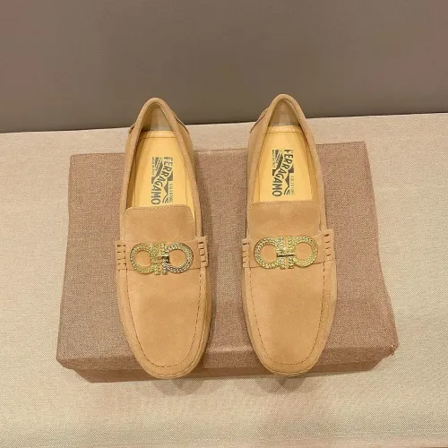 Wholesale Salvatore Ferragamo Leather Shoes For Men #1472324 $76.00 USD, Wholesale Quality Replica Salvatore Ferragamo Leather Shoes