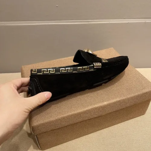 Replica Versace Leather Shoes For Men #1472325 $76.00 USD for Wholesale