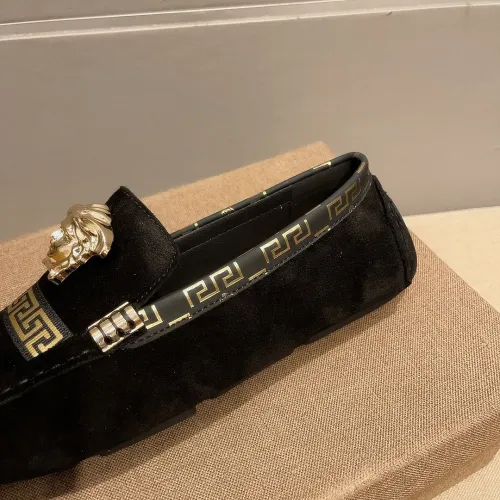Replica Versace Leather Shoes For Men #1472325 $76.00 USD for Wholesale