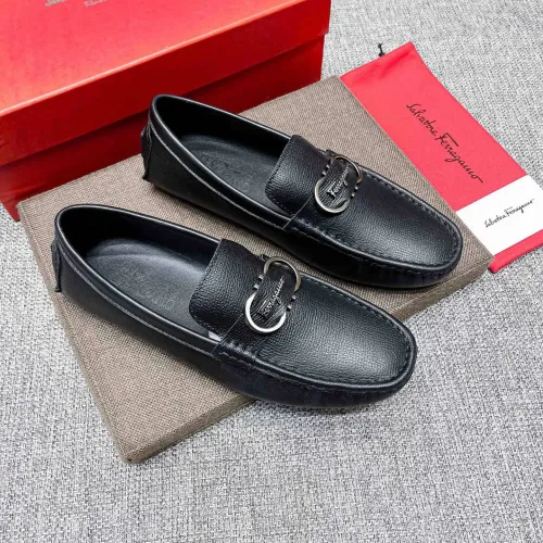 Wholesale Salvatore Ferragamo Leather Shoes For Men #1472326 $80.00 USD, Wholesale Quality Replica Salvatore Ferragamo Leather Shoes