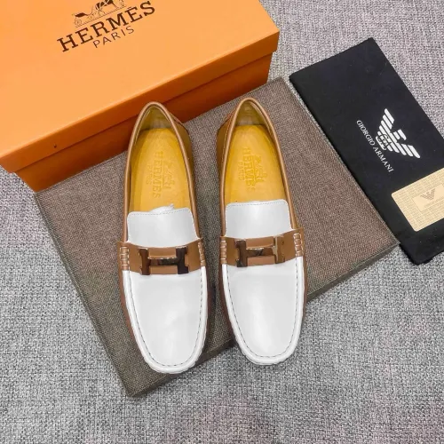 Replica Hermes Leather Shoes For Men #1472328 $80.00 USD for Wholesale