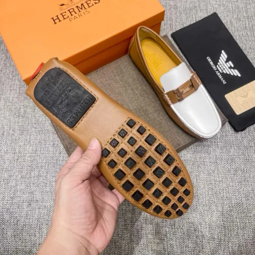 Replica Hermes Leather Shoes For Men #1472328 $80.00 USD for Wholesale