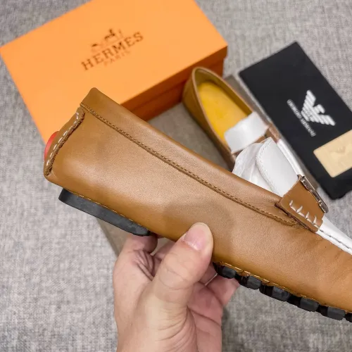 Replica Hermes Leather Shoes For Men #1472328 $80.00 USD for Wholesale