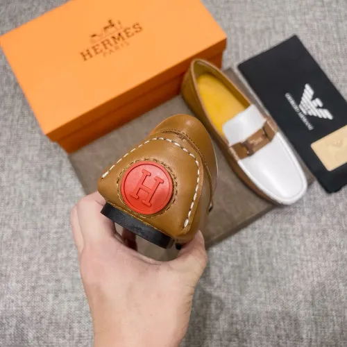 Replica Hermes Leather Shoes For Men #1472328 $80.00 USD for Wholesale