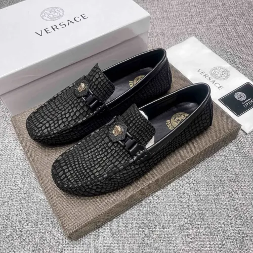 Wholesale Versace Leather Shoes For Men #1472331 $85.00 USD, Wholesale Quality Replica Versace Leather Shoes