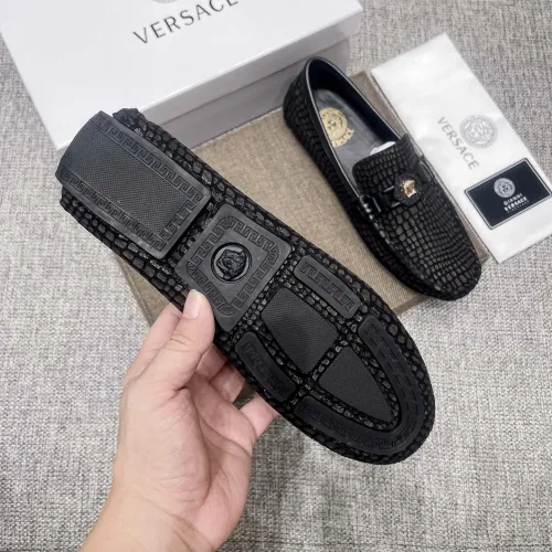 Replica Versace Leather Shoes For Men #1472331 $85.00 USD for Wholesale