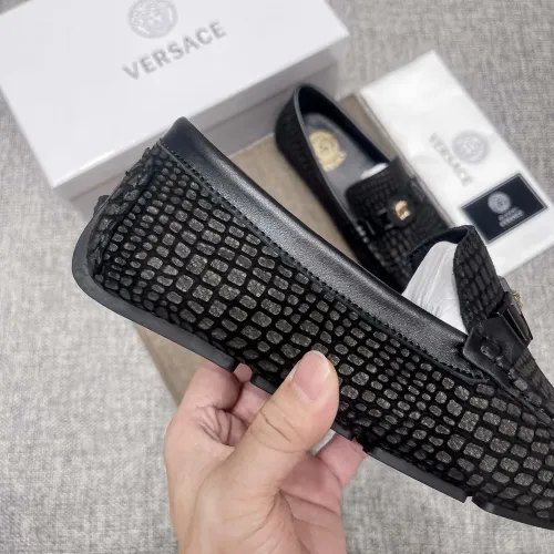 Replica Versace Leather Shoes For Men #1472331 $85.00 USD for Wholesale