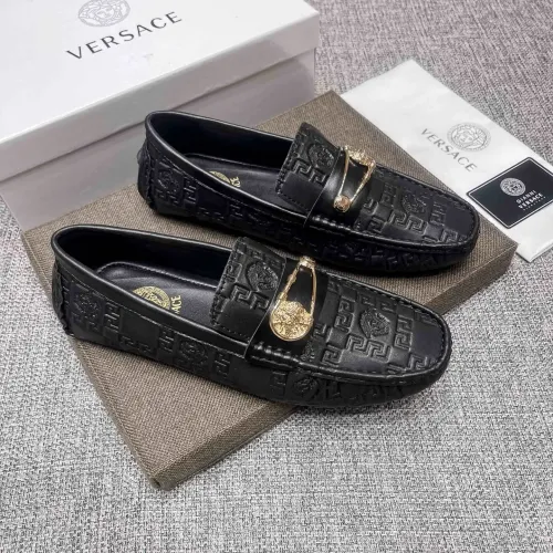 Replica Versace Leather Shoes For Men #1472332 $85.00 USD for Wholesale
