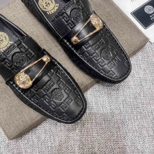 Replica Versace Leather Shoes For Men #1472332 $85.00 USD for Wholesale