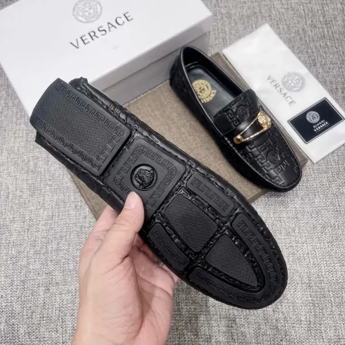 Replica Versace Leather Shoes For Men #1472332 $85.00 USD for Wholesale