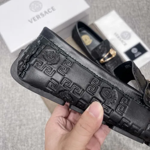 Replica Versace Leather Shoes For Men #1472332 $85.00 USD for Wholesale