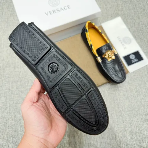 Replica Versace Leather Shoes For Men #1472333 $80.00 USD for Wholesale