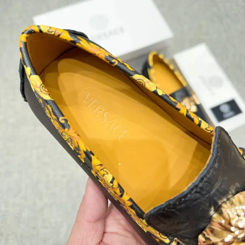 Replica Versace Leather Shoes For Men #1472333 $80.00 USD for Wholesale